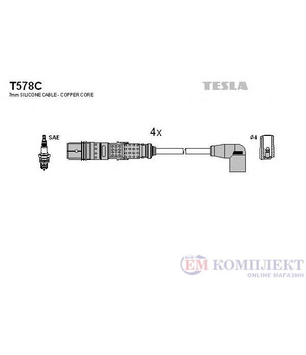 КАБЕЛИ СВЕЩИ SEAT CORDOBA HATCHBACK (1999-) 1.0 - TESLA