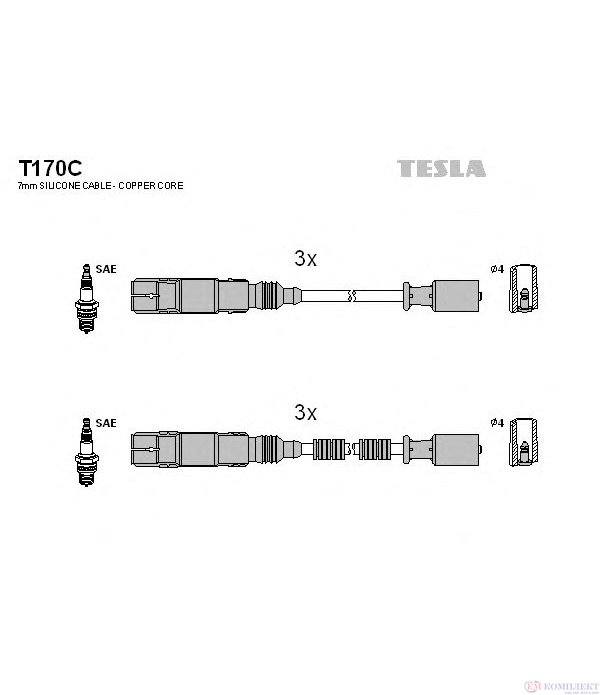 КАБЕЛИ СВЕЩИ SMART CABRIO (2000-) 0.7 - TESLA