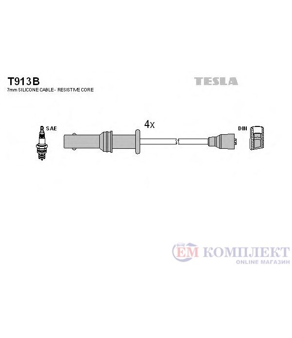 КАБЕЛИ СВЕЩИ SUBARU LEGACY I COMBI (1989-) 2.0 4WD - TESLA