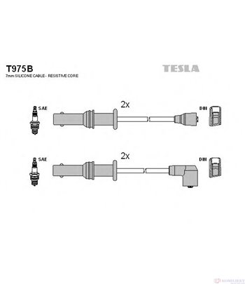 КАБЕЛИ СВЕЩИ SUBARU IMPREZA SEDAN (1992-) 1.8 i 4WD - TESLA