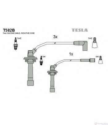 КАБЕЛИ СВЕЩИ SUBARU IMPREZA SEDAN (1992-) 2.0 Turbo GT 4WD - TESLA