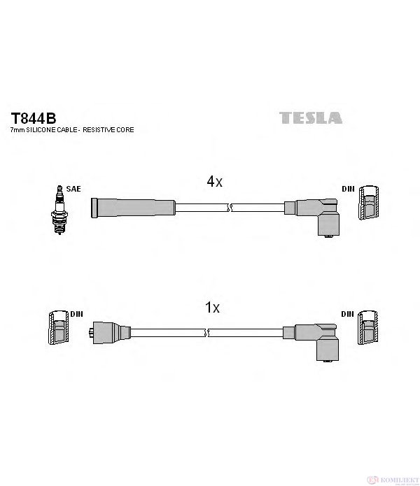 КАБЕЛИ СВЕЩИ SUBARU JUSTY II (1995-) 1.3 GX 4x4 - TESLA