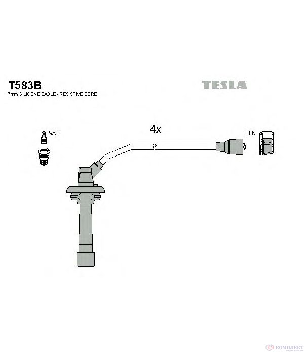 КАБЕЛИ СВЕЩИ SUBARU LEGACY II (1994-) 2.5 i 4WD - TESLA