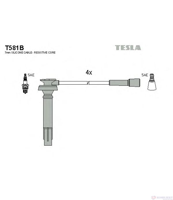 КАБЕЛИ СВЕЩИ SUBARU IMPREZA COMBI (1992-) 2.0 16V AWD - TESLA