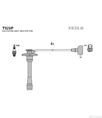 КАБЕЛИ СВЕЩИ TOYOTA COROLLA COMPACT (1997-) 1.4 - TESLA