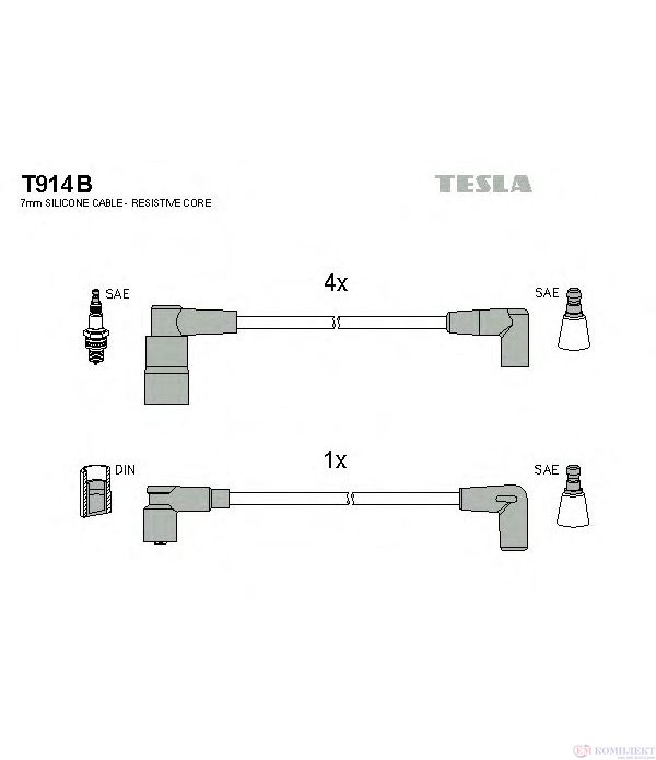 КАБЕЛИ СВЕЩИ VOLVO 480 E (1986-) 1.7 Turbo - TESLA