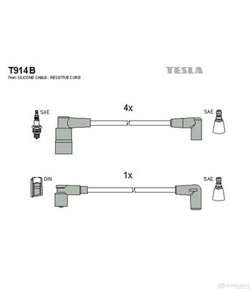 КАБЕЛИ СВЕЩИ VOLVO 440 K (1988-) 1.7 Turbo - TESLA