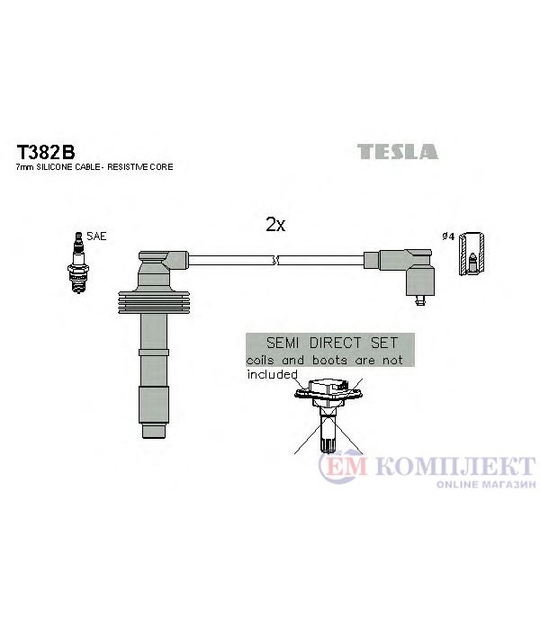 КАБЕЛИ СВЕЩИ VOLVO S40 I (1995-) 1.9 T4 - TESLA