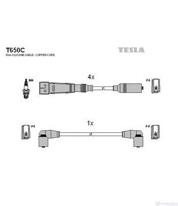 КАБЕЛИ СВЕЩИ VOLKSWAGEN PASSAT (1980-) 1.6 - TESLA