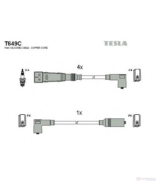 КАБЕЛИ СВЕЩИ VOLKSWAGEN TRANSPORTER III (1979-) 2.1 - TESLA