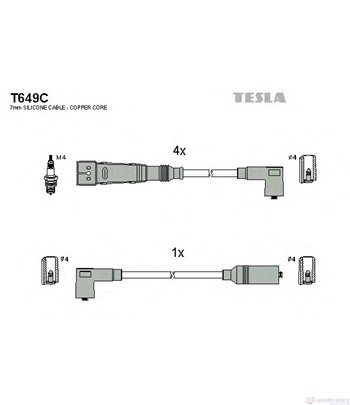 КАБЕЛИ СВЕЩИ VOLKSWAGEN TRANSPORTER III (1979-) 2.1 i - TESLA