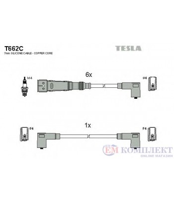 КАБЕЛИ СВЕЩИ VOLKSWAGEN LT 28-35 I (1975-) 2.4 - TESLA