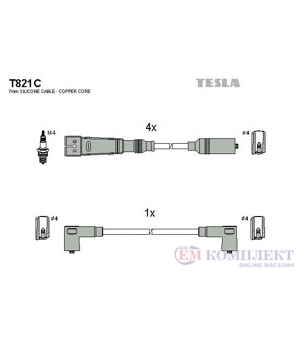 КАБЕЛИ СВЕЩИ VOLKSWAGEN GOLF III VARIANT (1993-) 1.8 - TESLA
