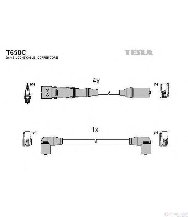 КАБЕЛИ СВЕЩИ VOLKSWAGEN CADDY I (1982-) 1.6 - TESLA