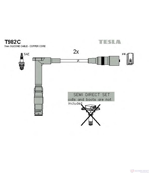 КАБЕЛИ СВЕЩИ VOLKSWAGEN LT 28-46 II (1996-) 2.3 - TESLA