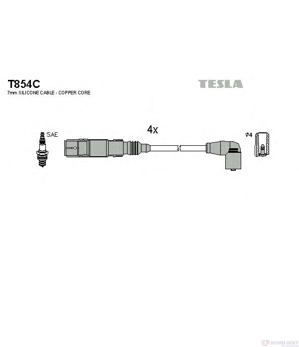КАБЕЛИ СВЕЩИ VOLKSWAGEN PASSAT VARIANT (2000-) 1.6 - TESLA