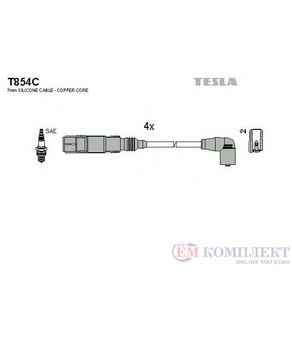 КАБЕЛИ СВЕЩИ VOLKSWAGEN PASSAT VARIANT (2000-) 2.0 - TESLA