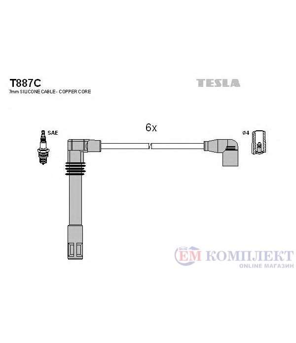 КАБЕЛИ СВЕЩИ VOLKSWAGEN PASSAT VARIANT (2000-) 2.8 4motion - TESLA