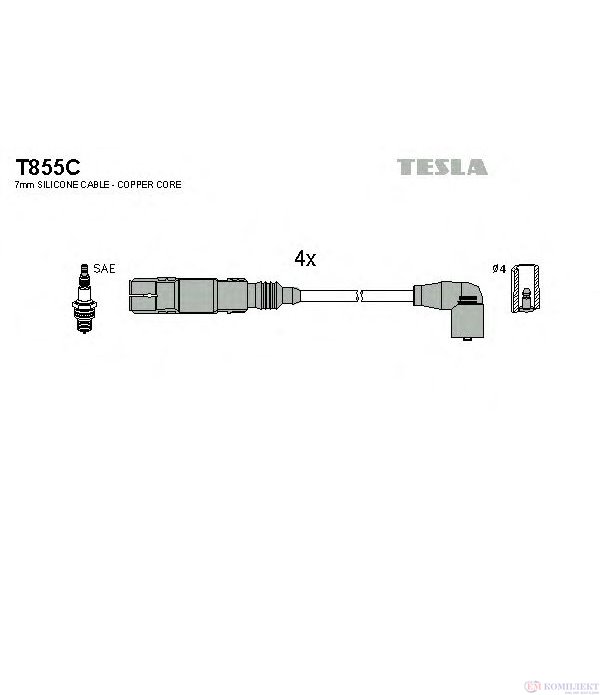 КАБЕЛИ СВЕЩИ VOLKSWAGEN SHARAN (1995-) 2.0 LPG - TESLA