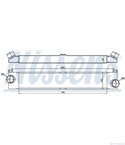 РАДИАТОР ИНТЕРКУЛЕР PEUGEOT BOXER (2006-) 2.2 HDi 150 - NISSENS