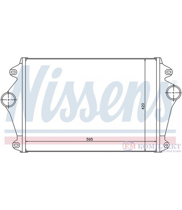 РАДИАТОР ИНТЕРКУЛЕР MAN M 2000 M (1995-) 18.255 MAC, MARC - NISSENS