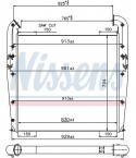 РАДИАТОР ИНТЕРКУЛЕР SCANIA 4 - SERIES (1995-) 124 C/360 - NISSENS