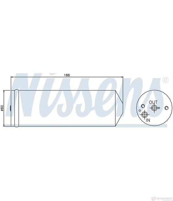 ДЕХИДРАТОР КЛИМАТИК TOYOTA COROLLA (1987-) 1.6 - NISSENS