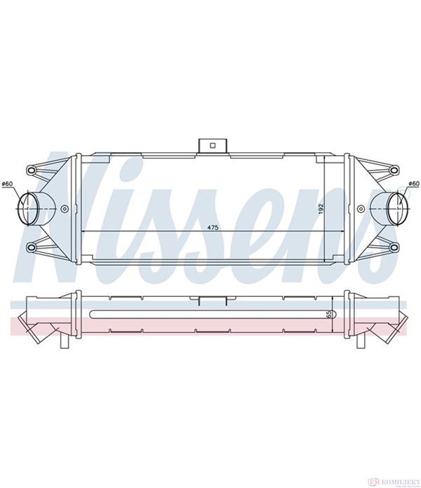 РАДИАТОР ИНТЕРКУЛЕР IVECO DAILY II (1999-) 35S11,35C11 - NISSENS