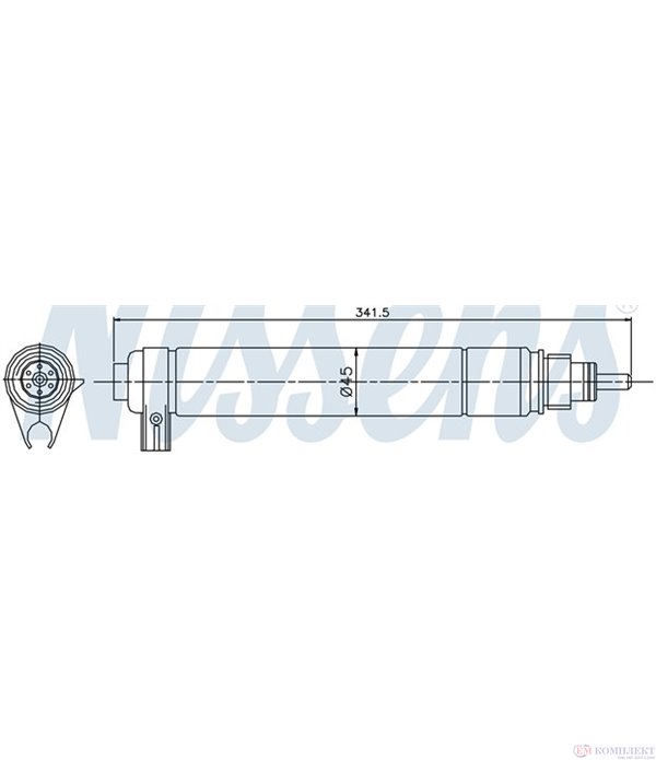 ДЕХИДРАТОР КЛИМАТИК PEUGEOT PARTNER COMBISPACE (1996-) 1.6 HDi 90 - NISSENS