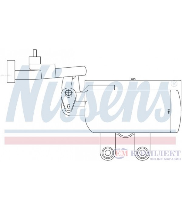 ДЕХИДРАТОР КЛИМАТИК VOLVO V50 (2004-) 2.0 FlexFuel - NISSENS