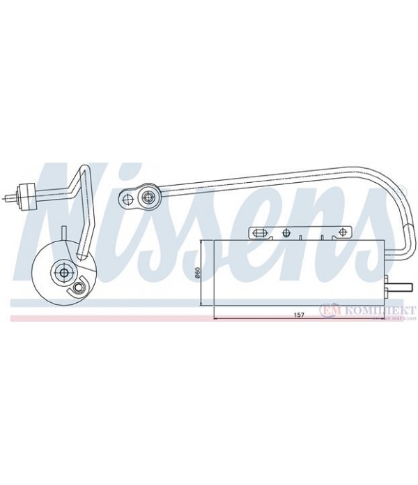 ДЕХИДРАТОР КЛИМАТИК SAAB 9-3 COMBI (2005-) 2.0 T Bio Power - NISSENS