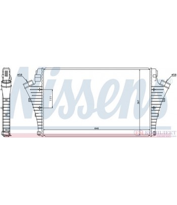 РАДИАТОР ИНТЕРКУЛЕР SAAB 9-3 COMBI (2005-) 2.0 T Bio Power - NISSENS