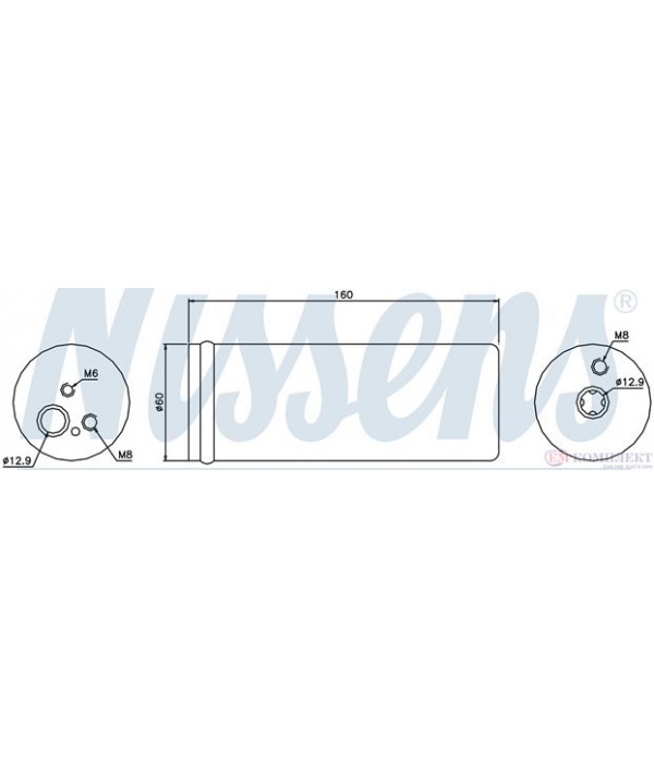 ДЕХИДРАТОР КЛИМАТИК VOLKSWAGEN GOLF IV (1997-) 3.2 R32 4motion - NISSENS