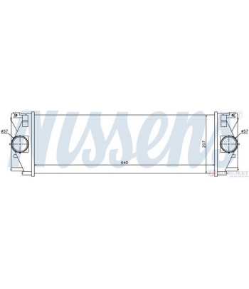 РАДИАТОР ИНТЕРКУЛЕР VOLKSWAGEN CRAFTER 30-50 (2006-) 2.5 TDI - NISSENS