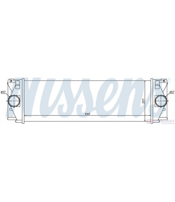 РАДИАТОР ИНТЕРКУЛЕР VOLKSWAGEN CRAFTER 30-35 (2006-) 2.5 TDI - NISSENS