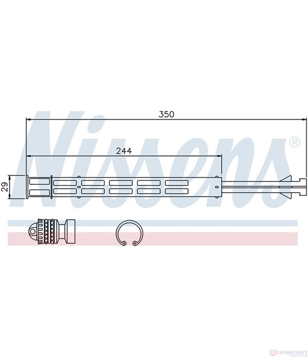 ДЕХИДРАТОР КЛИМАТИК VOLKSWAGEN PASSAT CC (2008-) 3.6 4motion - NISSENS