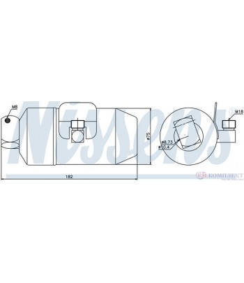 ДЕХИДРАТОР КЛИМАТИК OPEL ASTRA F (1991-) 1.4 i - NISSENS