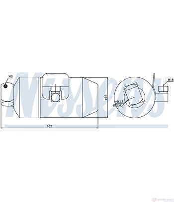 ДЕХИДРАТОР КЛИМАТИК OPEL ASTRA F COMBI (1991-) 1.4 Si - NISSENS