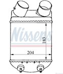 РАДИАТОР ИНТЕРКУЛЕР VOLVO 440 K (1988-) 1.9 Turbo-Diesel - NISSENS