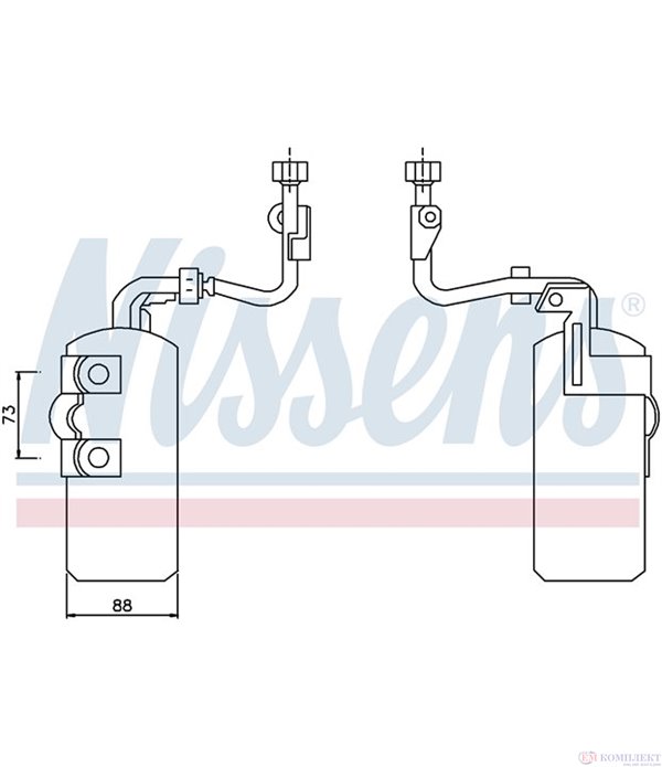 ДЕХИДРАТОР КЛИМАТИК VOLVO C70 II CABRIOLET (2006-) D3 - NISSENS