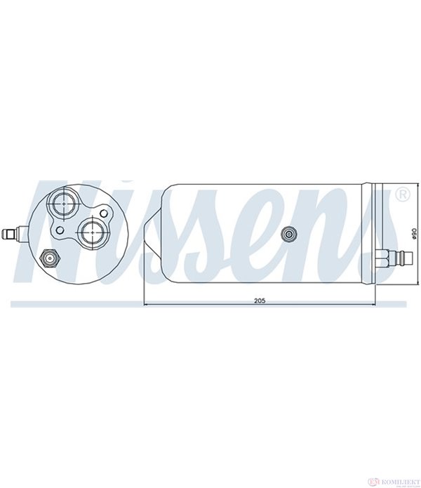 ДЕХИДРАТОР КЛИМАТИК FORD TRANSIT (2000-) 2.4 DI [RWD] - NISSENS