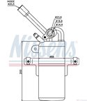 ДЕХИДРАТОР КЛИМАТИК FORD FOCUS SEDAN (1999-) 2.0 16V - NISSENS