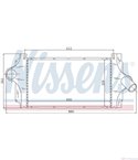РАДИАТОР ИНТЕРКУЛЕР RENAULT AVANTIME (2001-) 2.0 16V Turbo - NISSENS