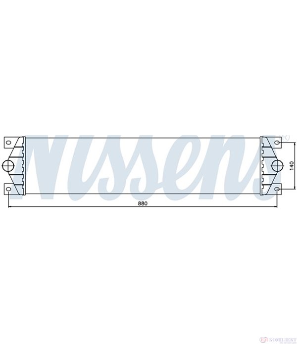 РАДИАТОР ИНТЕРКУЛЕР NISSAN INTERSTAR (2002-) dCi 80 - NISSENS