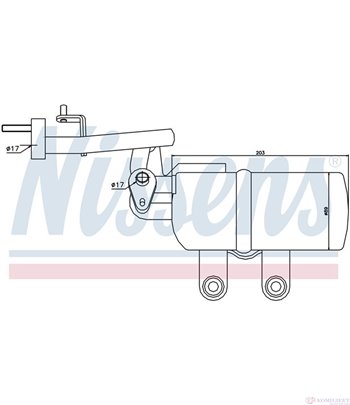 ДЕХИДРАТОР КЛИМАТИК FORD FOCUS II CABRIOLET (2006-) 2.0 TDCi - NISSENS