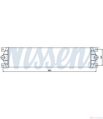 РАДИАТОР ИНТЕРКУЛЕР VAUXHALL MOVANO MK I (1998-) 2.5 CDTI - NISSENS