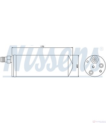 ДЕХИДРАТОР КЛИМАТИК RENAULT LOGAN COMBI (2007-) 1.5 dCi - NISSENS