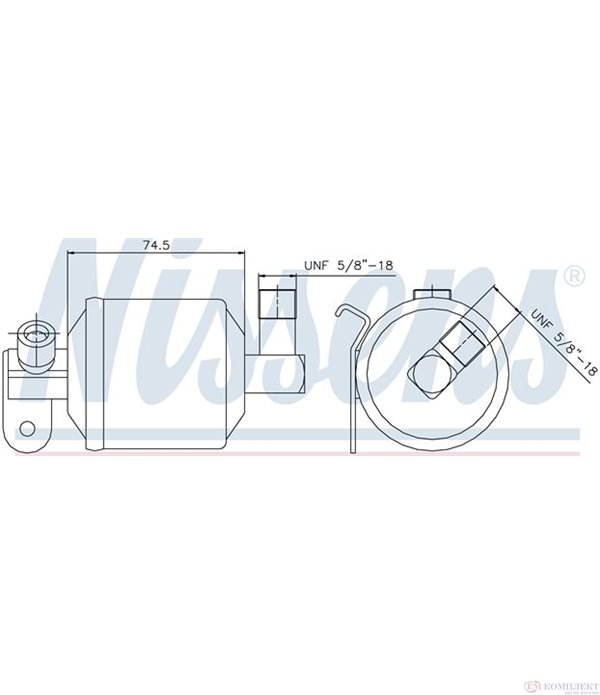 ДЕХИДРАТОР КЛИМАТИК CITROEN XSARA BREAK (1997-) 1.8 i Aut. - NISSENS