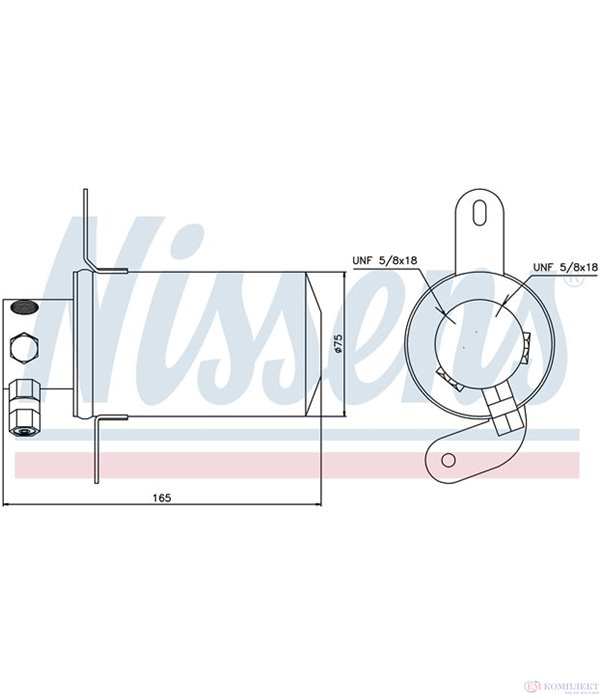 ДЕХИДРАТОР КЛИМАТИК MERCEDES C CLASS COMBI S202 (1996-) C 200 T Kompressor - NISSENS