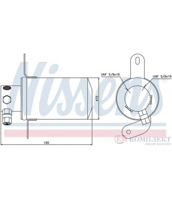 ДЕХИДРАТОР КЛИМАТИК MERCEDES C CLASS W202 (1993-) C 200 Kompressor - NISSENS